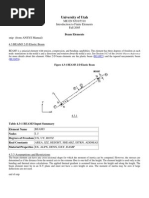 University of Utah: Beam Elements