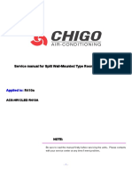 Chigo Split Wall Mounted Type Room Air Conditioner ACS-HR12LED R410A Service Manual