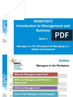 PPT1-Managers in The Workplace & Managing in A Global Environment