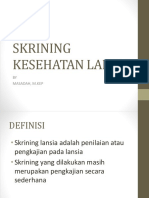 Skrining Kesehatan Lansia