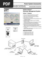 Power System Accessories: Kohler Oncuet Generator Management System