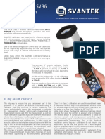 SV 34A, SV 33A, SV 36: Acoustic Calibrators