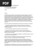 2019-06-13 La Apostolicidad y Sucesión Apostólica CTI