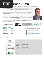 Mohammad Juma - Solutions Architect & Senior Business Analyst - June 2019