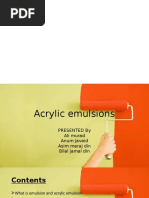 Acrylic Emulsions