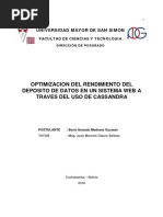 Optimizacion Del Rendimiento Del Deposito de Datos en Un Sis