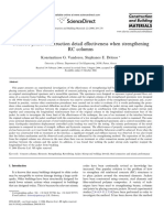 Concrete Jacket Construction Detail Effectiveness When Strengthening RC Columns