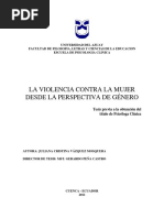 La Violencia Contra La Mujer Desde La Perspectiva de Género