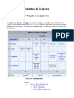 Clasificación Climática de Köppen