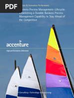 Accenture BPM Lifecycle Durable BPM Capability To Stay Ahead of Competition