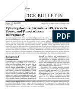 Practice Bullet In: Cytomegalovirus, Parvovirus B19, Varicella Zoster, and Toxoplasmosis in Pregnancy