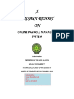 A Project Report ON: Online Payroll Management System