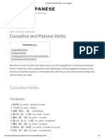 Causative and Passive Verbs - Learn Japanese