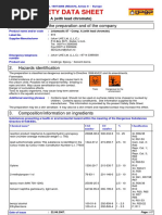 Safety Data Sheet: Identification of The Preparation and of The Company 1