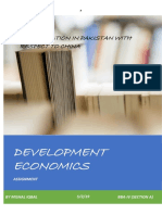 Development Economics: Topic: Urbanization in Pakistan With Respect To China