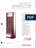 Lee Colortran Dimension 192 Dimmer Rack Spec Sheet 1990