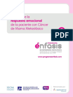 Manejo de Respuesta Emocional de La Paciente Con Cancer de Mama Metastasico PDF