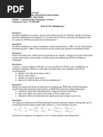 Serie de TD Multiplexage