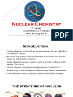 Nuclear Chemistry: P. Nagaraja Assistant Professor in Chemistry Ap Iiit, RK Valley, Rgukt