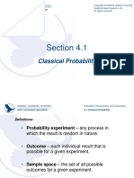 Section 4.1: Classical Probability