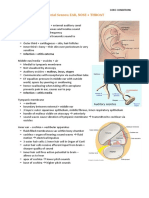 ENT Notes For Med Students