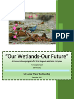 A Conservation Program For The Bolgoda Wetland Complex