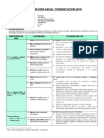 1 Programacion Anual Comunicacion 3ro 2019