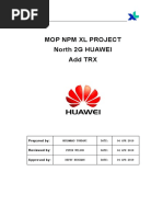 Mop NPM XL Project North 2G HUAWEI Add TRX: Prepared By: Reviewed By: Approved by