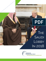 Saudi Lobbying in US - Centre For International Policy Report 2018