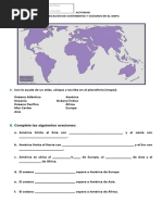 Guia Ubicar Continentes en Mapa