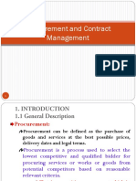 Procurement and Contract Management