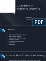 Clustering in Machine Learning: Prepared by