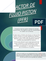 Reactor Flujo de Piston O Tubular (PFR)