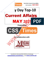 Day by Day Current Affairs For The Month of MAY 2019