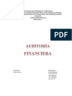 Trabajo de Auditoría Financiera