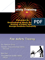 Fire Safety Training: Presented by Environmental Safety Services, Division of Public Safety, Georgia Southern University