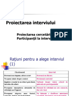 C 07 Proiectarea Interviului