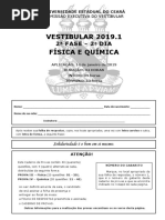 Prova de Conhecimentos Específicos - Física e Química - Gabarito 1