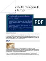 Las Propiedades Reológicas de La Harina de Trigo