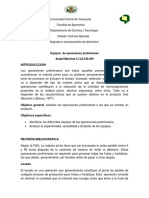 Informe Operaciones Preliminares