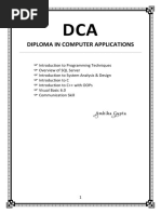 Diploma in Computer Applications: Mbika Upta