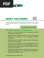 Input TAX Credit: Learning Outcomes