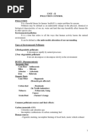 EVS - Unit 3 - Environmental Pollution