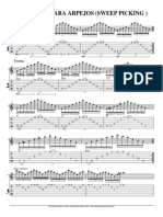 Exercício para Arpejos (Sweep Picking) : Tercina