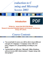 C Language and Microsoft Access Introduction