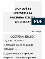 Por Qué Es Necesaria La Doctrina Bíblica Cristiana