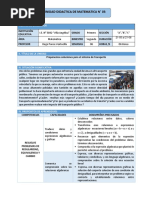 Primer Grado Tercera Unidad Matematica 2019