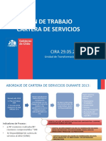 Plan de Trabajo Cartera de Servicios