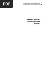 Ultratec Pfm1S2 Service Manual Issue 3: Ultrasound Technologies LTD