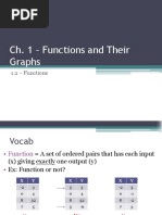 Functions and Graphs